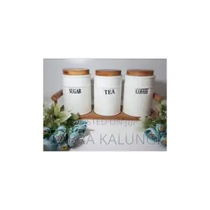Set of 3 Ceramic Canisters