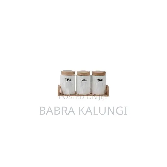Set of 3 Ceramic Canisters