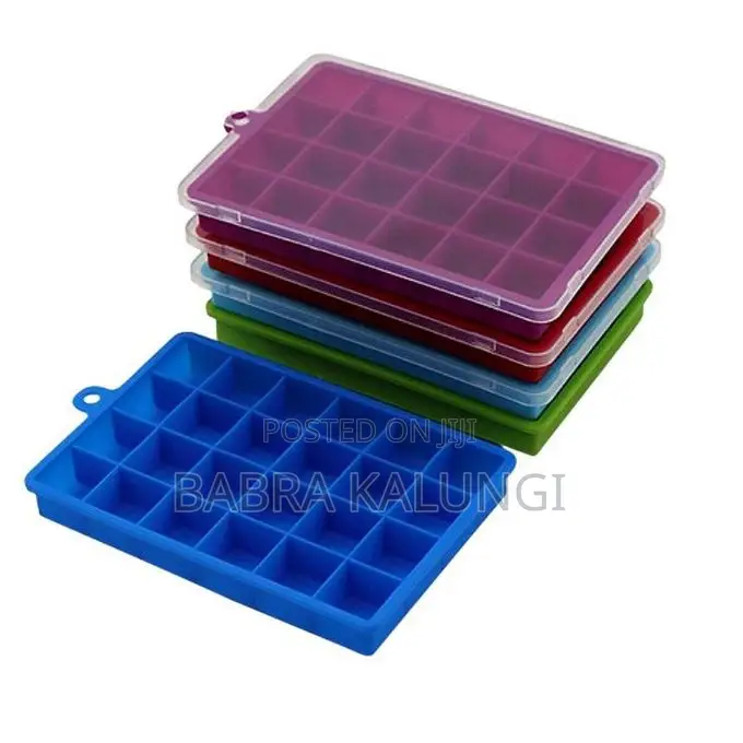 1 Piece of 24 Cube Ice Cube Tray With Lids,Bpa