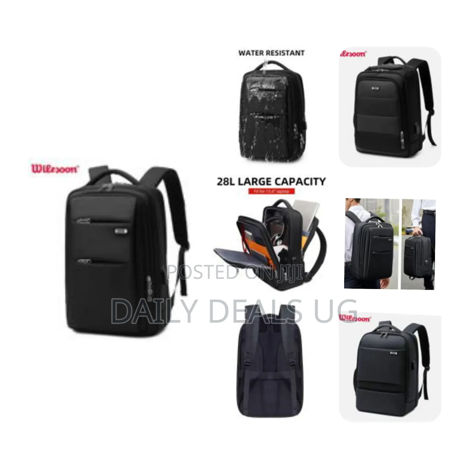 Wiersoon Backpack Laptop Waterproof 15.6inch Daily