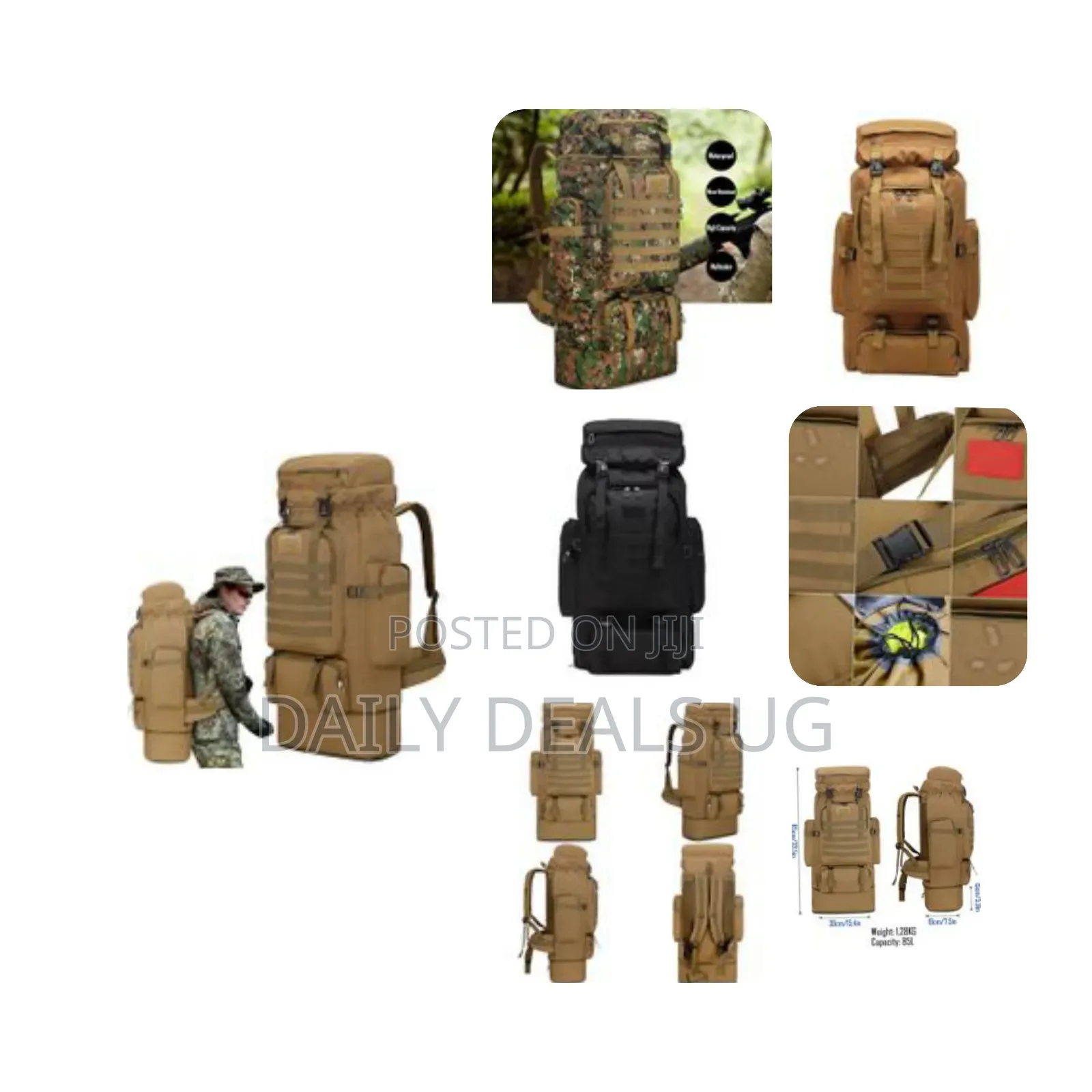 Tactical Backpack Camping Hiking Backpack 85l Large Capacity Assault