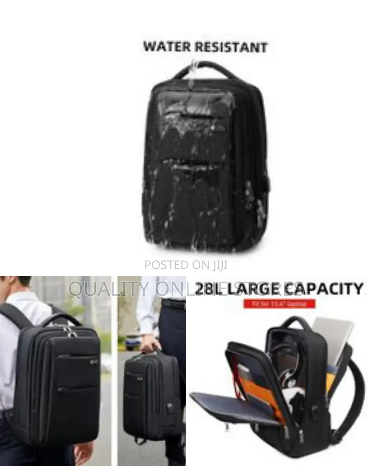 Wiersoon Backpack Laptop Waterproof 15.6 Inch Daily Work Business Back