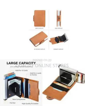 1 Piece of 9.5 * 6.5cm Mini Double Box Metal Wallet Vintage Leather