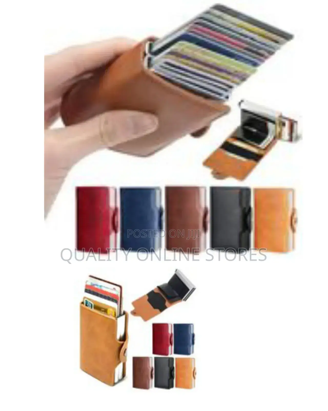 1 Piece of 9.5 * 6.5cm Mini Double Box Metal Wallet Vintage Leather