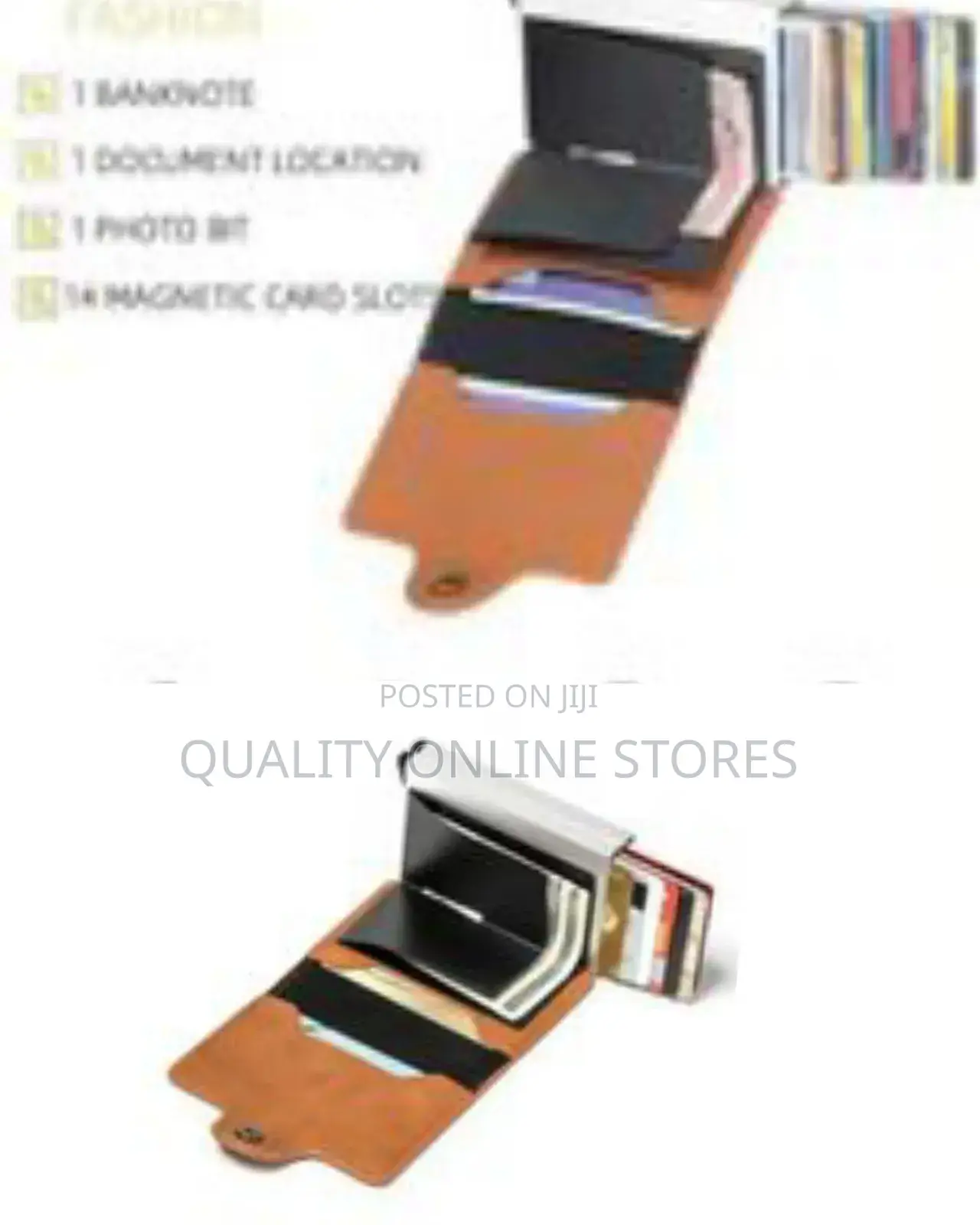 1 Piece of 9.5 * 6.5cm Mini Double Box Metal Wallet Vintage Leather