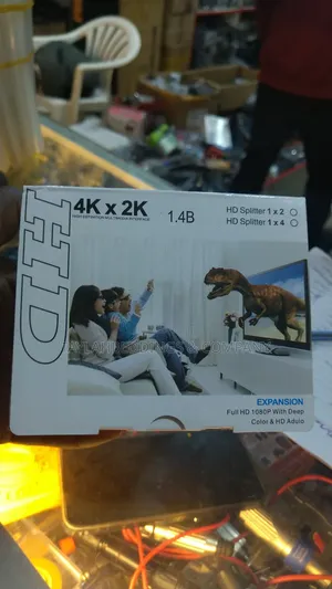 Hdmi Splitter 1 in 2 Out Ports Box Supports Full Ultra Hd 1080p 