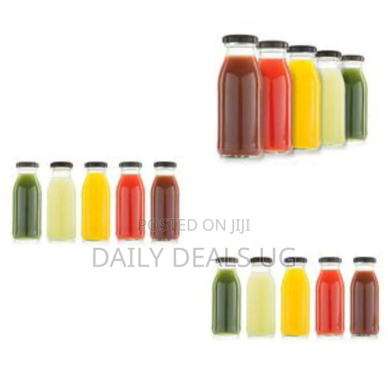 6 Packs Glass Juice Bottles With Lids Bulk Glass Water Bottles