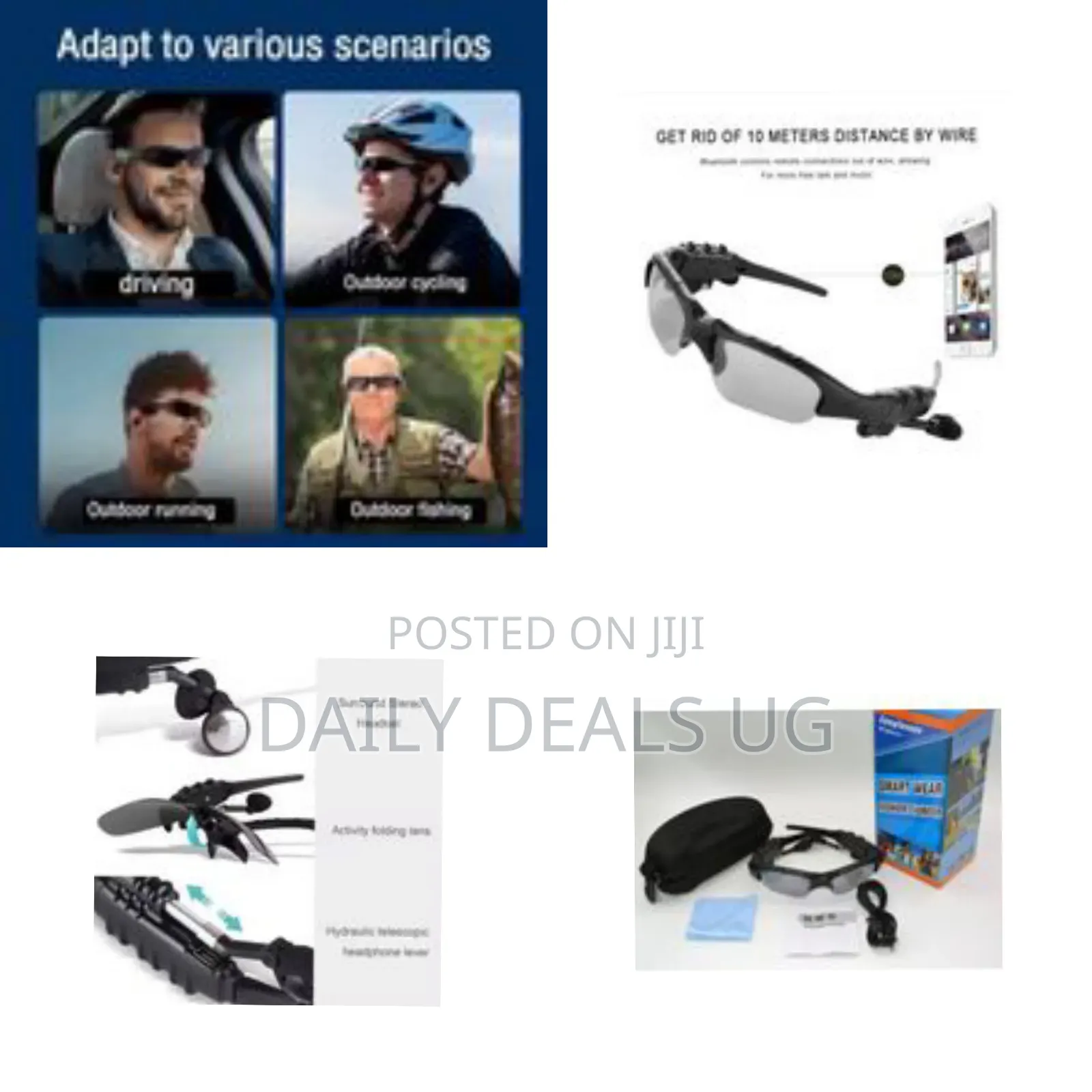 Outdoor Cycling Fashion Sports Glasses Wireless Headphones Bluetooth