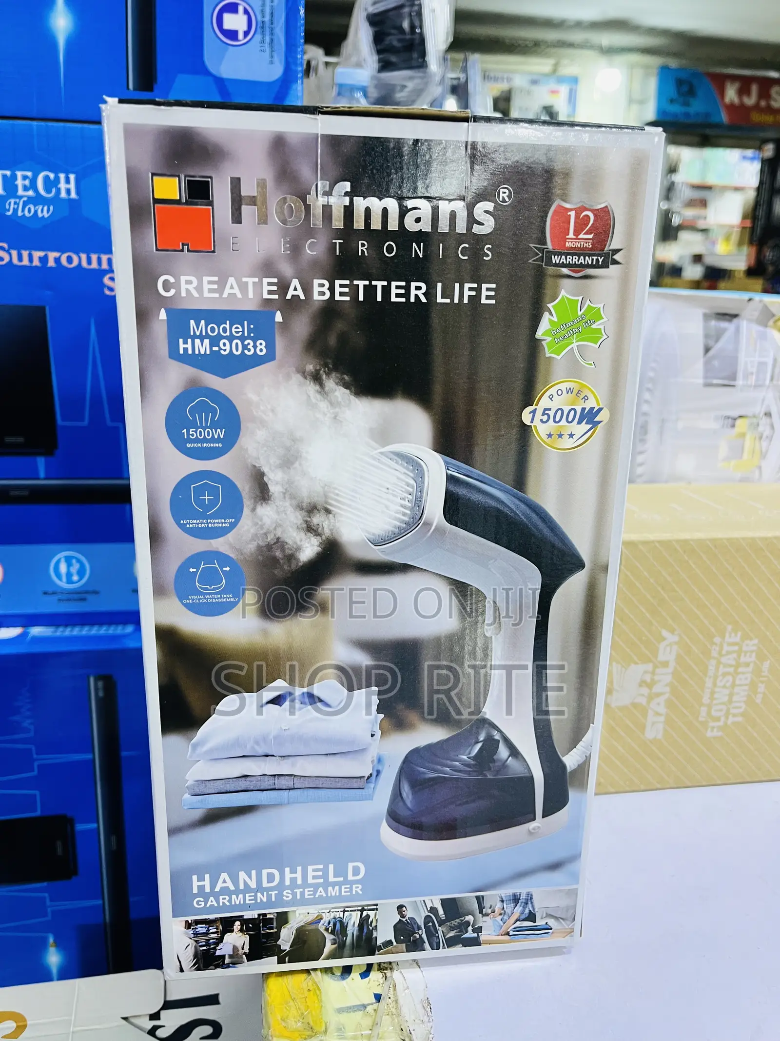 Hoffmans Hand Held Portable Garment Steamer