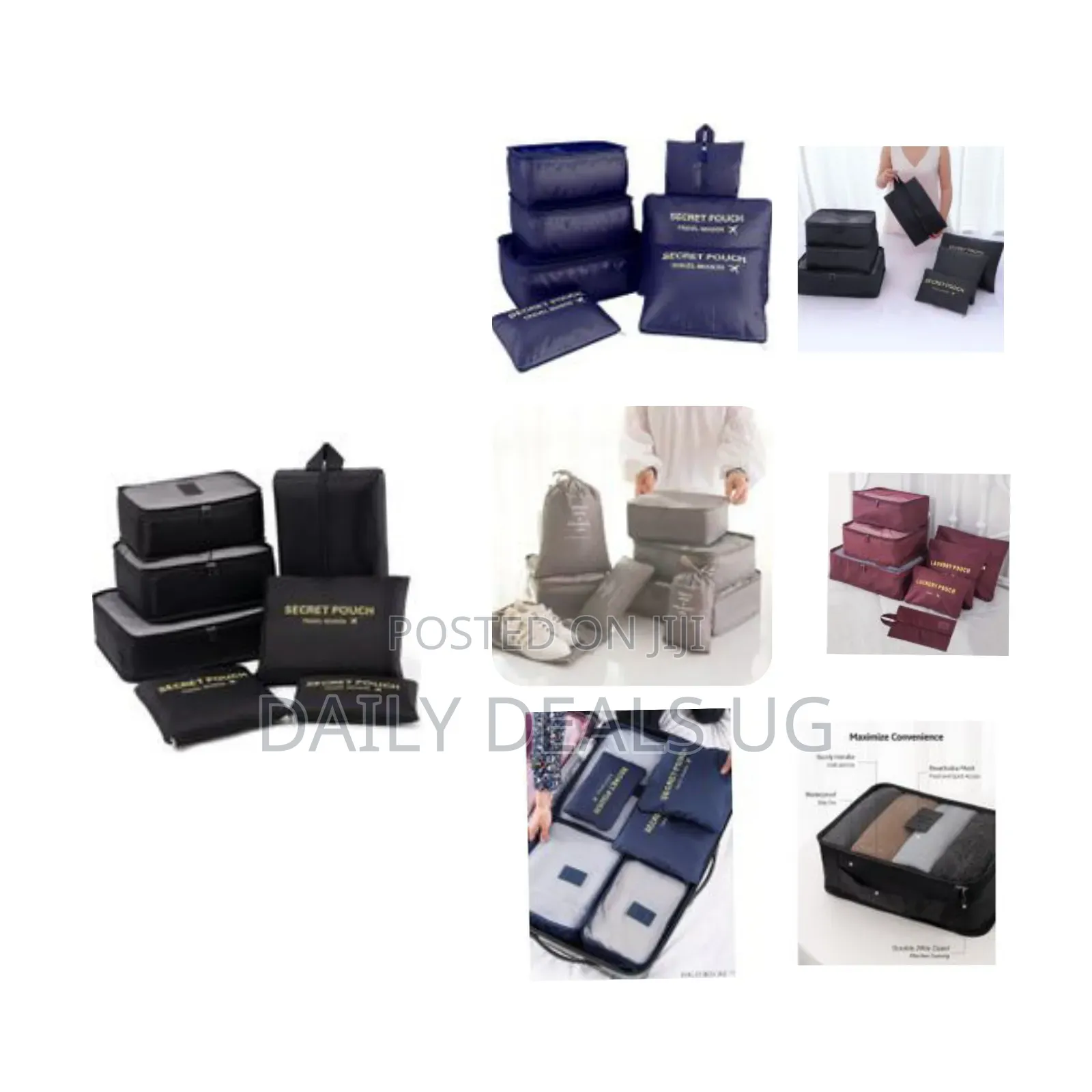 Travel Pouch 7piece Set Arrangement Case Clothes Storage Gebag Packing