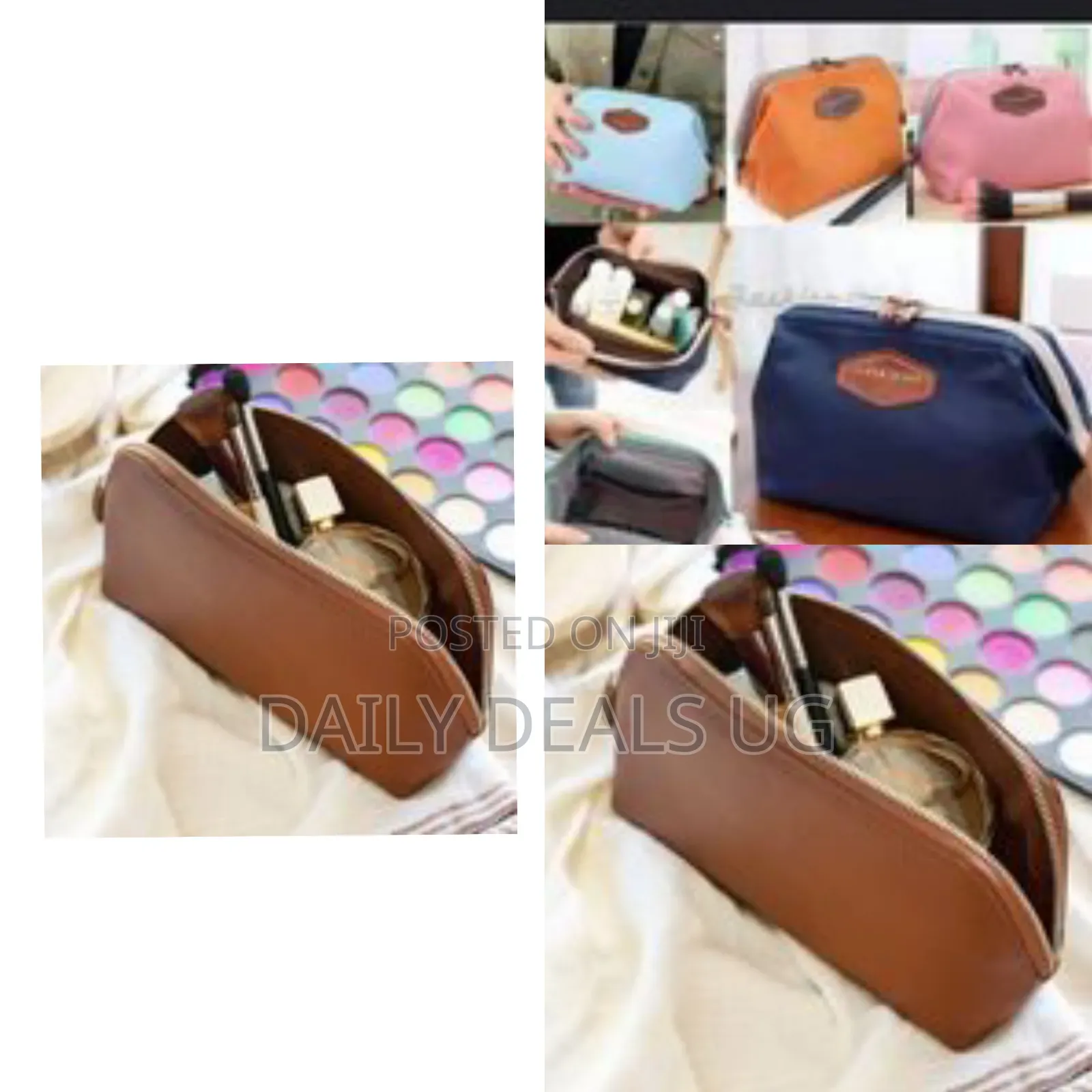 Makeup Bag Cosmetic Pouch Travel Organizer Toilerty Clutch, Color May