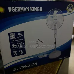 German King 16 Inch Dc Solar Stand Fan