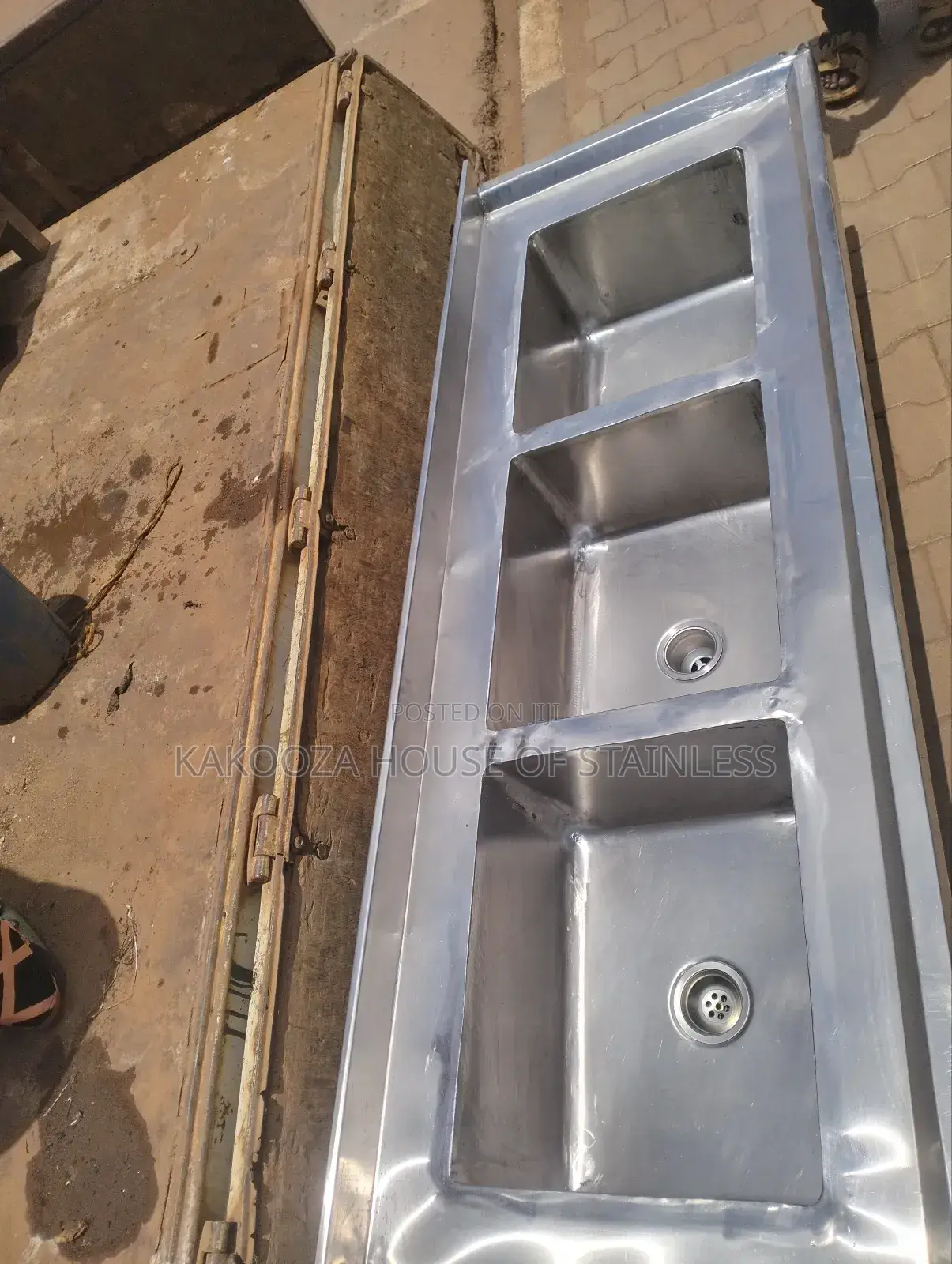 Stainless Commercial Sink Triple Bowl