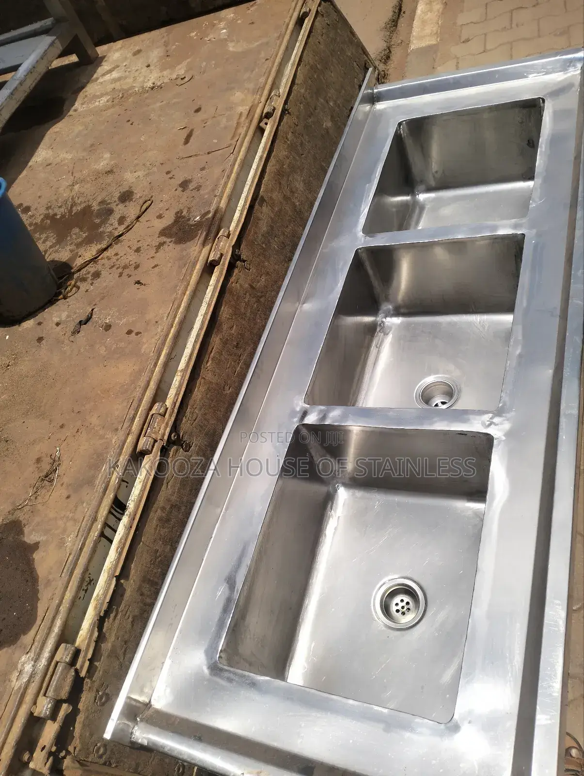 Stainless Commercial Sink Triple Bowl