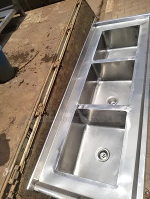 Stainless Commercial Sink Triple Bowl