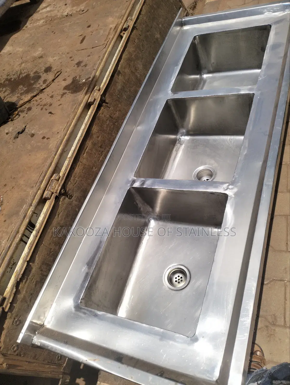 Stainless Commercial Sink Triple Bowl