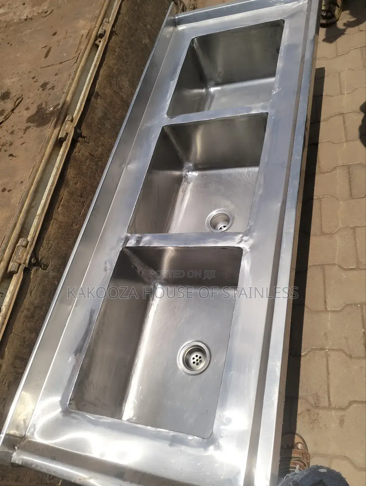 Stainless Commercial Sink Triple Bowl