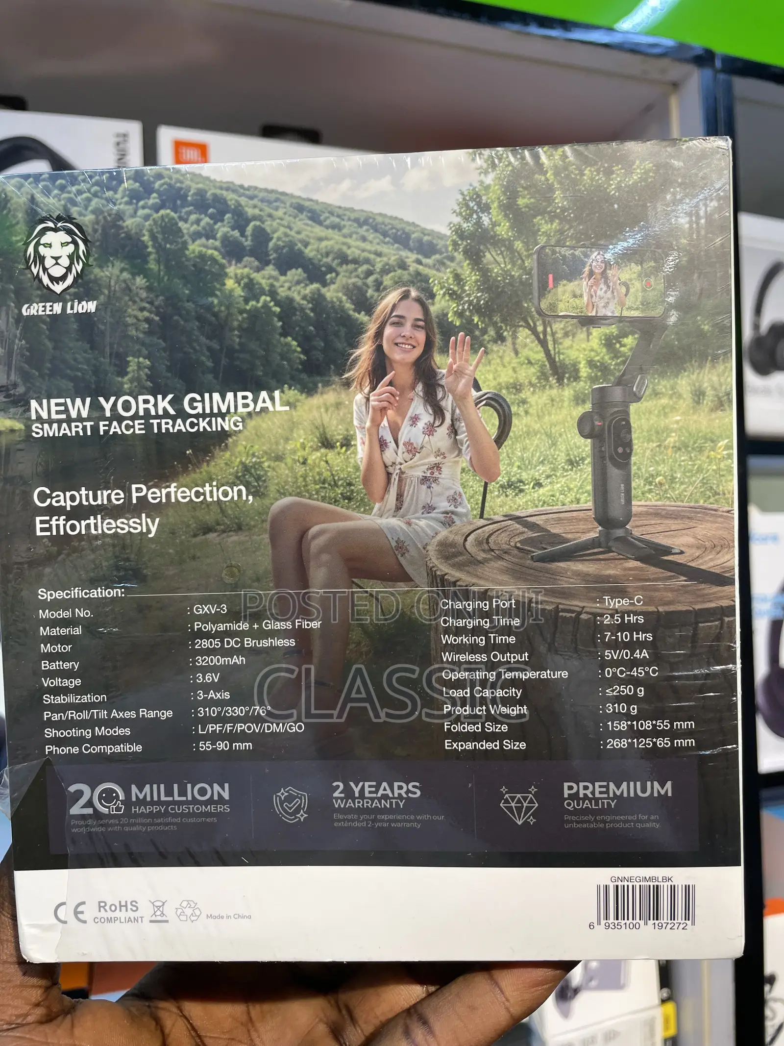 Green Lion New York Gimbal Smart Face Tracking
Ush330,000price