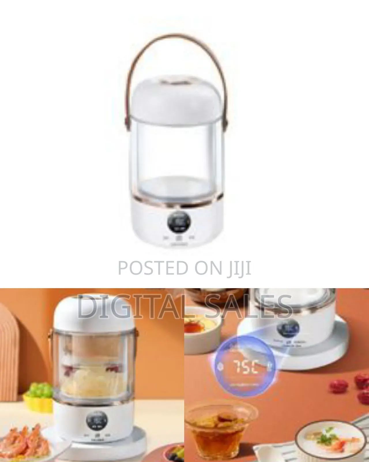 Mini Electric Stew Pot, Portable Electric Slow Cooker Multifunctional