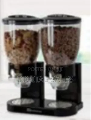Double Kitchen Food Cereal Dispenser Storage, Organizer Container,