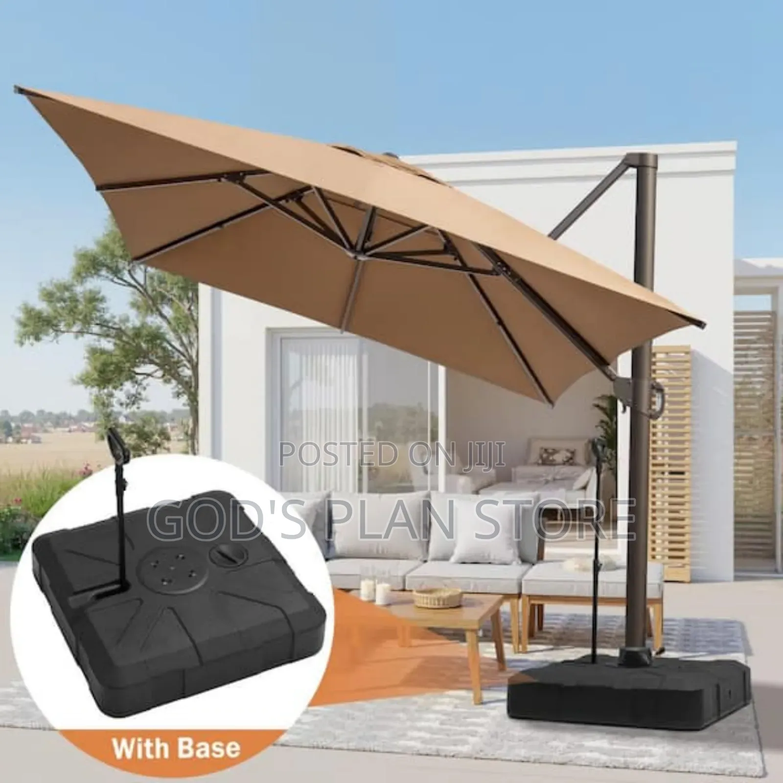 Large 3×3 Executive Businesses Garden Umbrellas