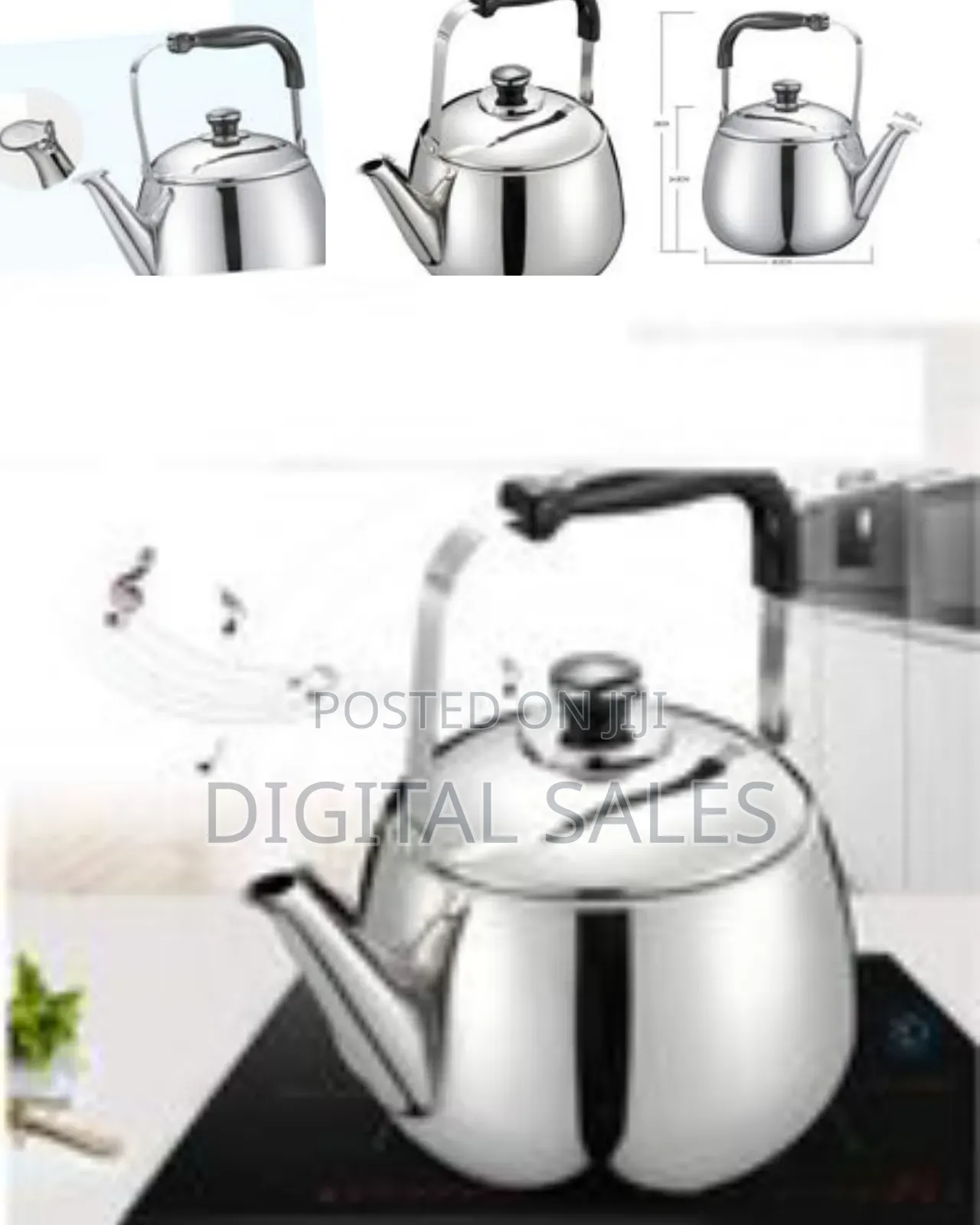 6 Litre Whistling Tea Kettle Household Stainless Steel 304 Thick Larg0