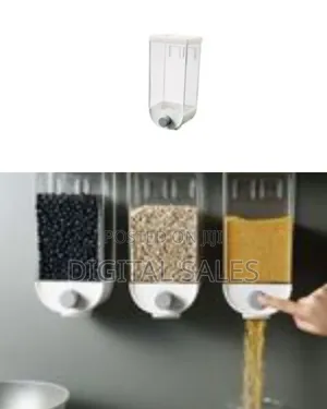 3piece Wall-Mounted Cereal, Food Storage Container Organizer