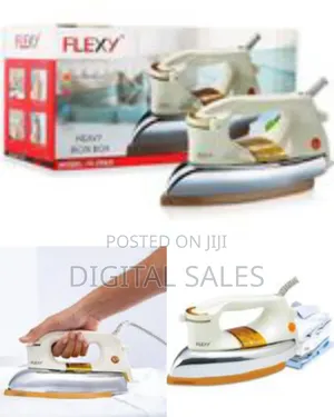 1200w Heavy Duty Ceramic Dry Iron With Non-Stick Coated Soleplate-