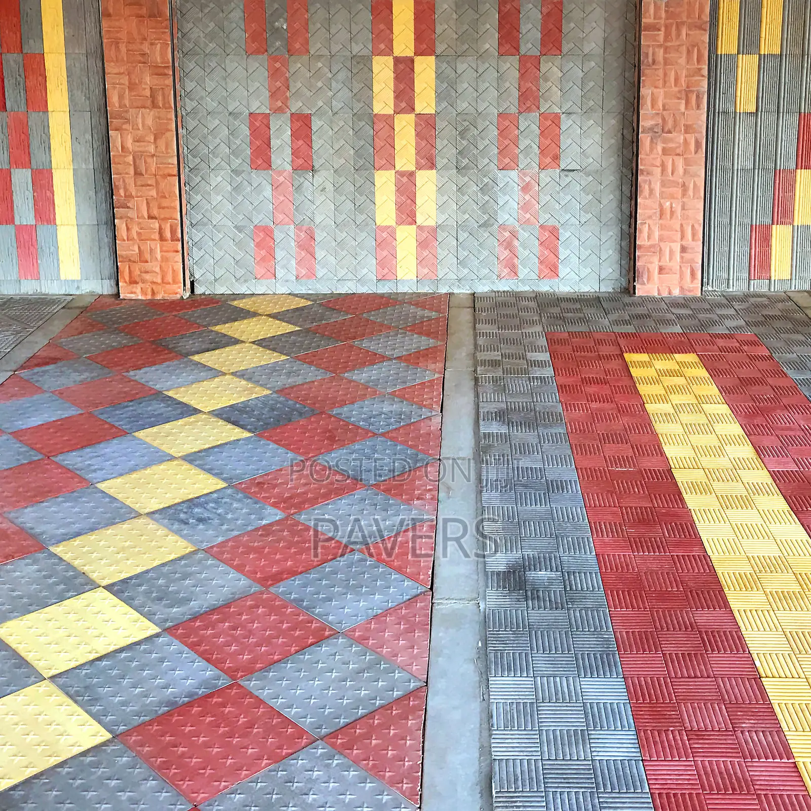 Colored Pavers | Garden Tiles Installation in Different Designs
