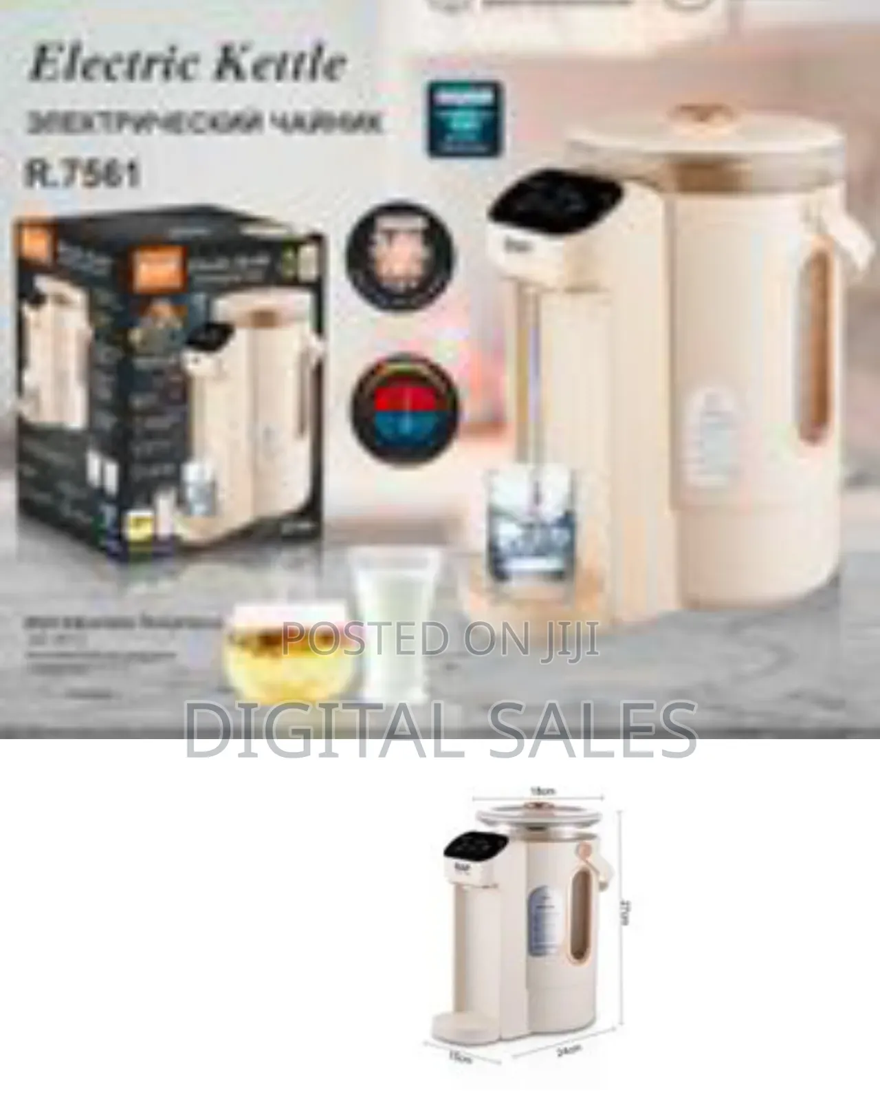 Raf 800w 3l Smart Electric Kettle Multi-Temperature Portable Mini Wate