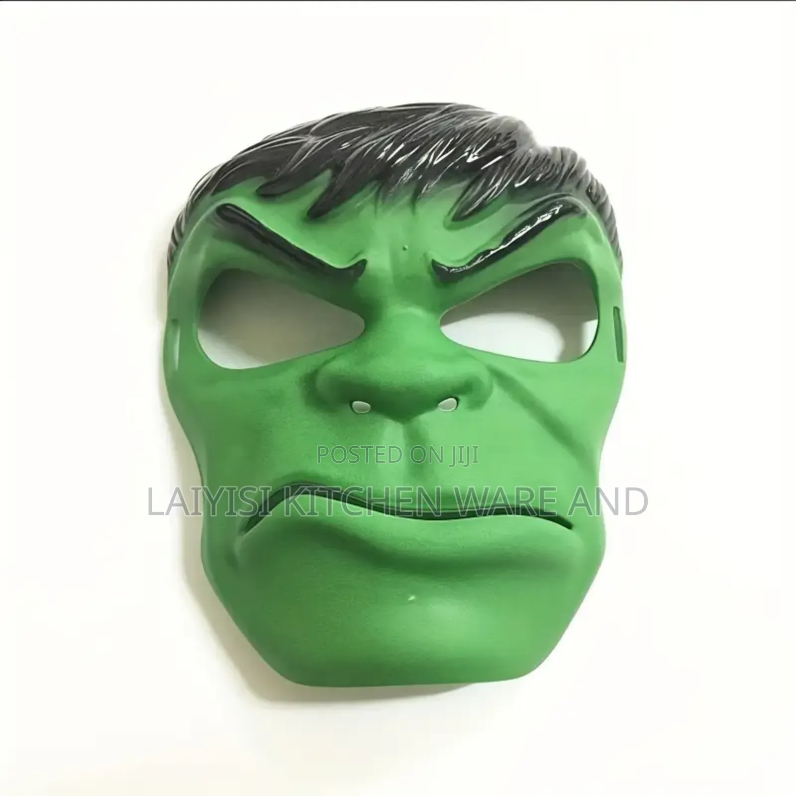 Incredible Hulk Mask Green Plastic Marvel 2015 Ha Costume Dress Up