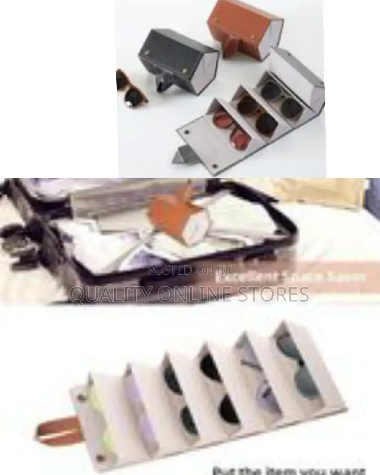 Sunglasses Travel Case With 5 Slots, Multi Sunglasses Storage Case 0