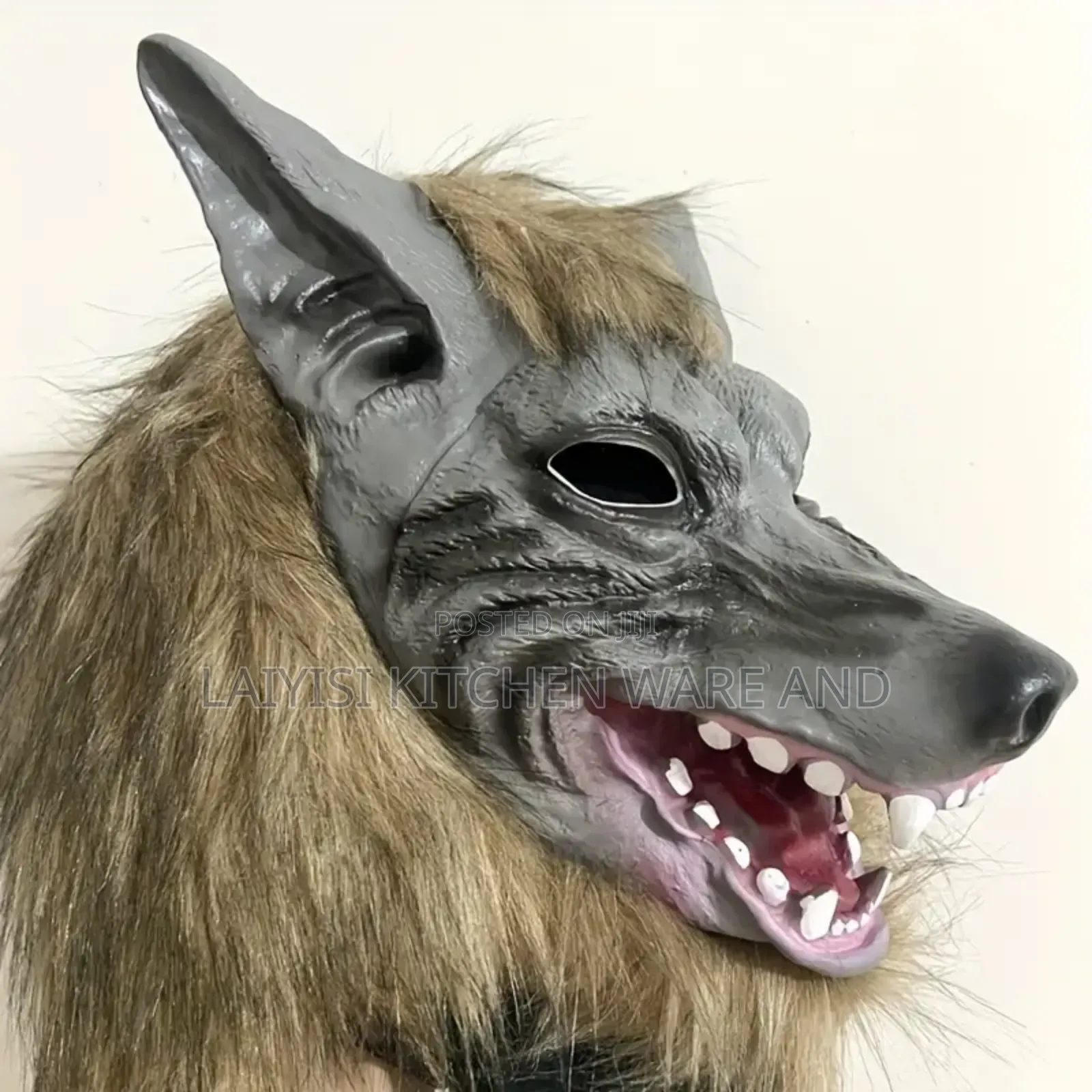 Rubber Wolf Head Mask Animal Cosplay Fancy Dress Costume Prop