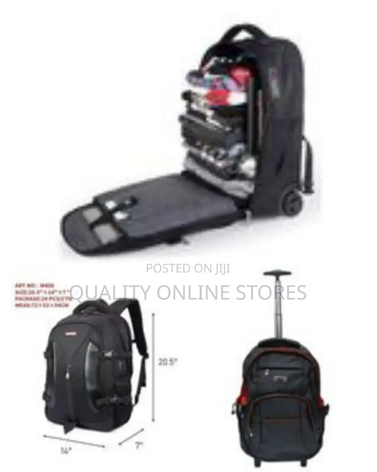 Trolley Backpack Wheeled Backpacks, Trolley Backpack Nylon Rolli0