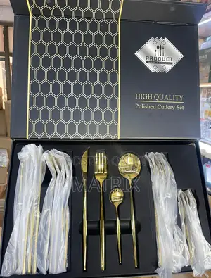 24 Pc High Quality Polished Cutlery Set
Very Classy and Rich