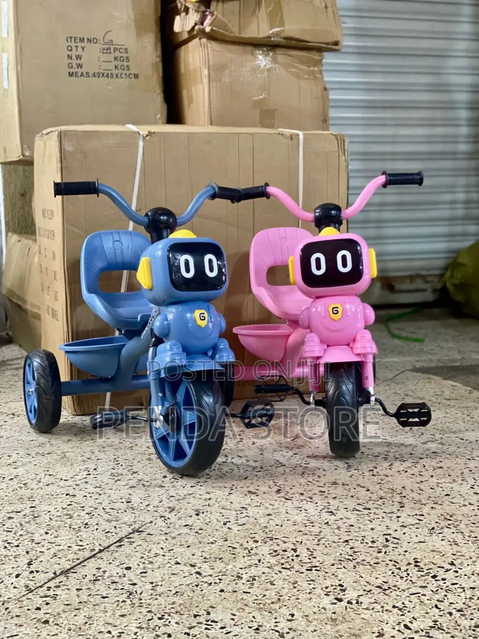 Baby Tricycle Dark Blue – Safe and Strong Baby Tricycle