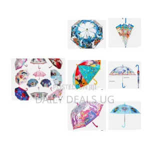 Auto Open Straight Kids Umbrella With Folding Handle