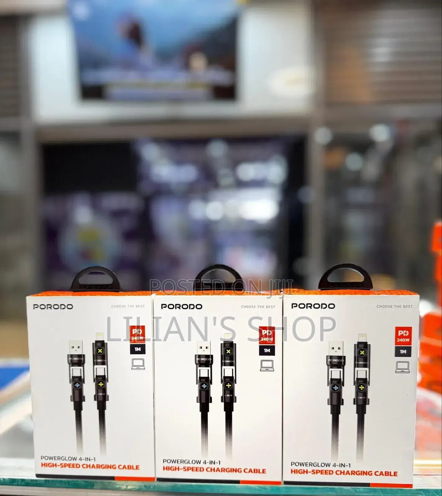 Porodo 4 in 1 High Speed Charging Cable