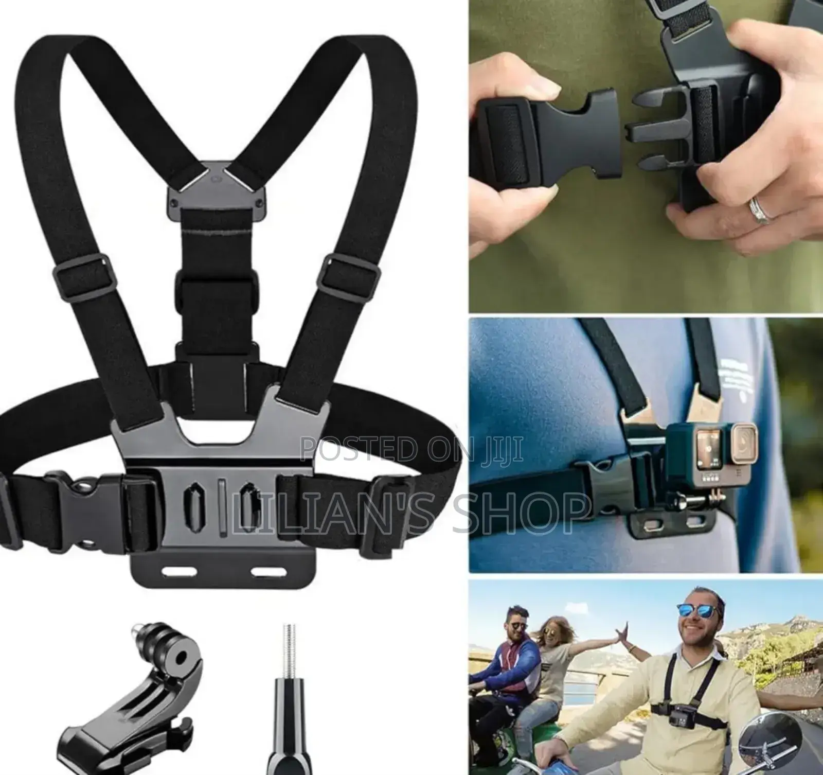 Chest Harness Mount Kit Designed for Action Cameras and Mobile Phones