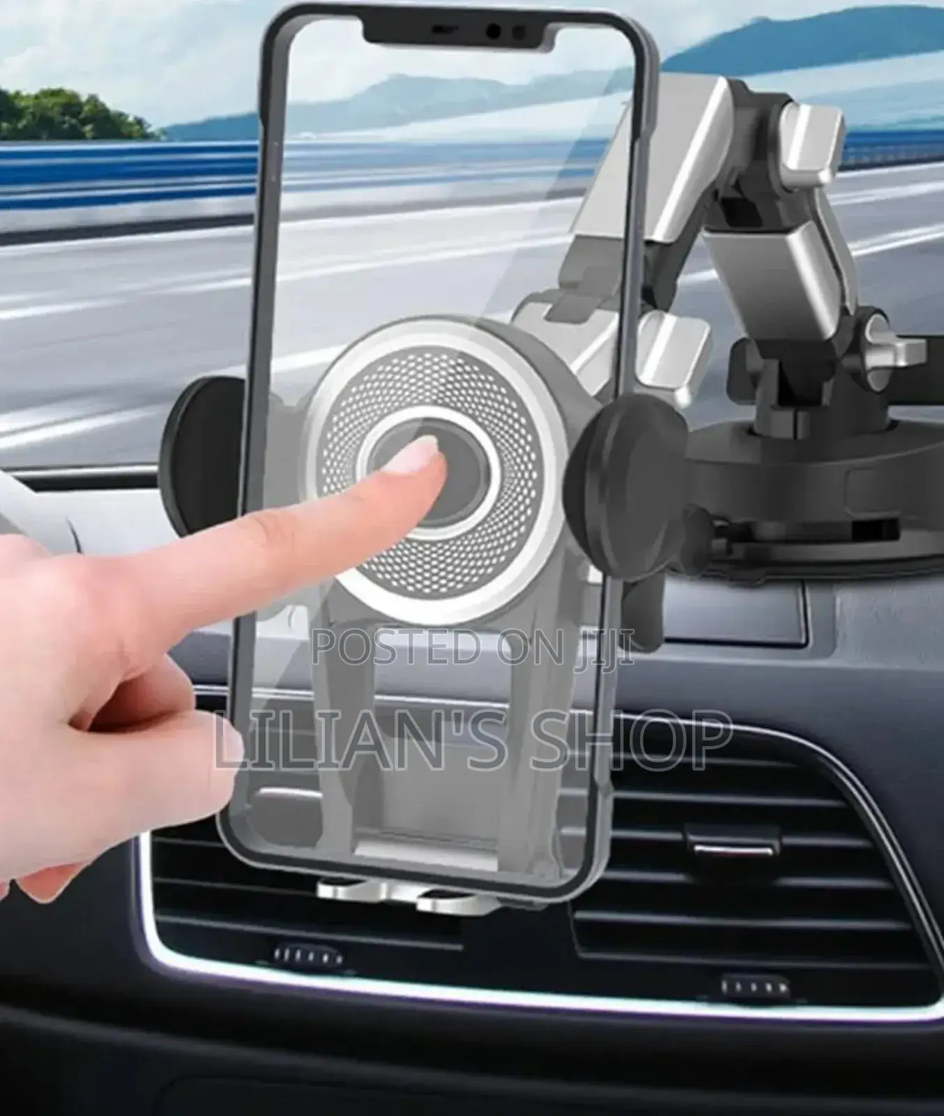 Heavy Duty Cell Phone Holder for Truck Dashboard Windshield