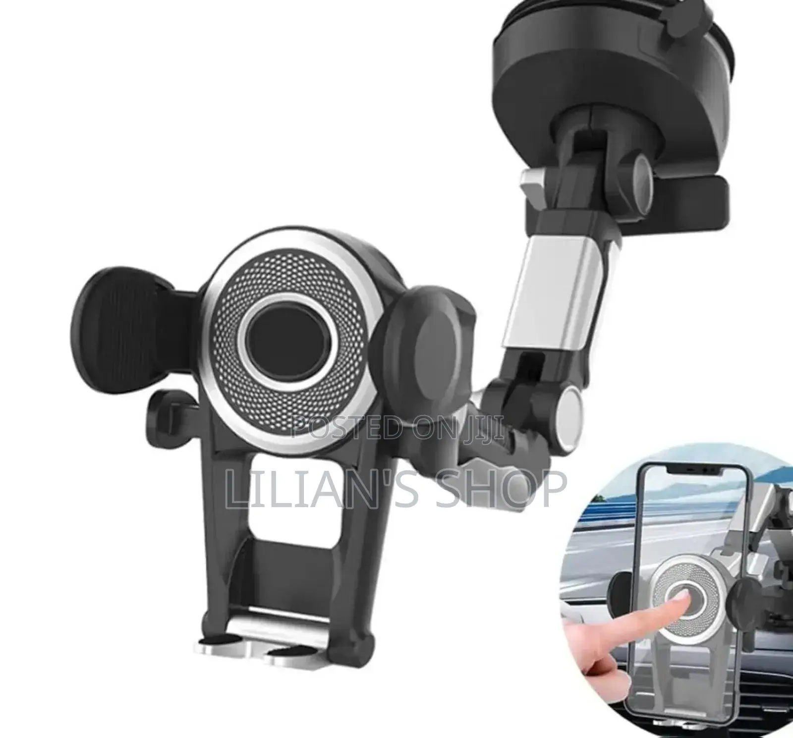 Heavy Duty Cell Phone Holder for Truck Dashboard Windshield