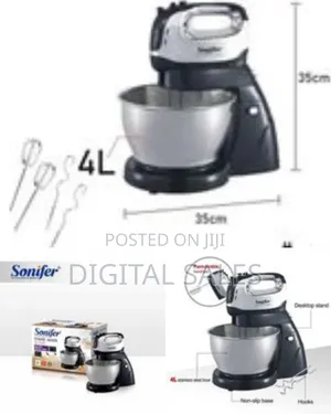 Sonifer 4l Electric Dough Hand Stand Mixer Food Processor