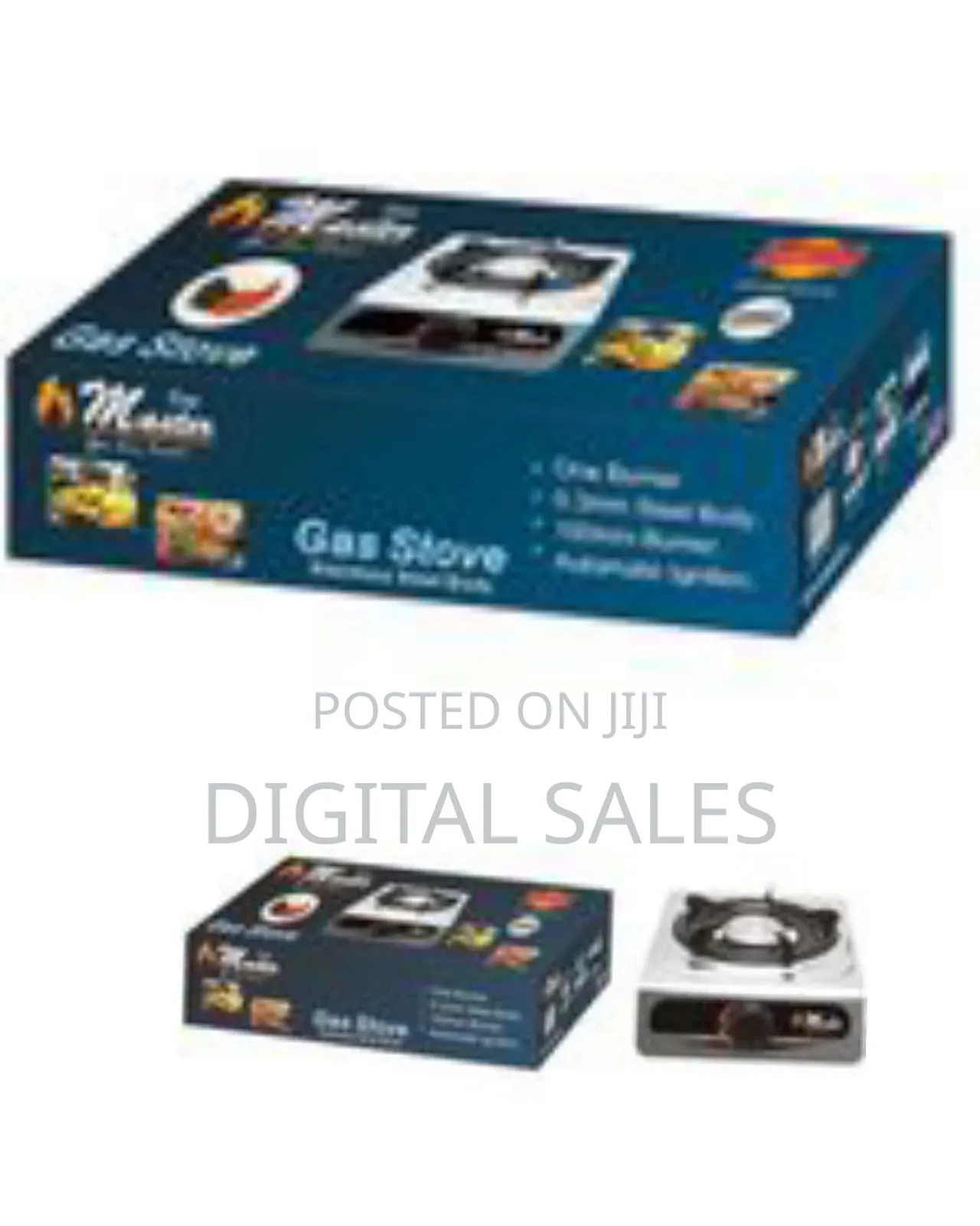 Electro Master Single Burner Gas Cooker Table-Top Gas Stove Hob Hot