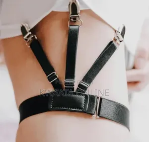 Men's Shirt Stays, Elastic Garter With Locking Clamps, Shirt Tuckers