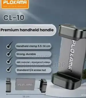 Plokama Cl-10 Double Pull Phone Clip for Tripods