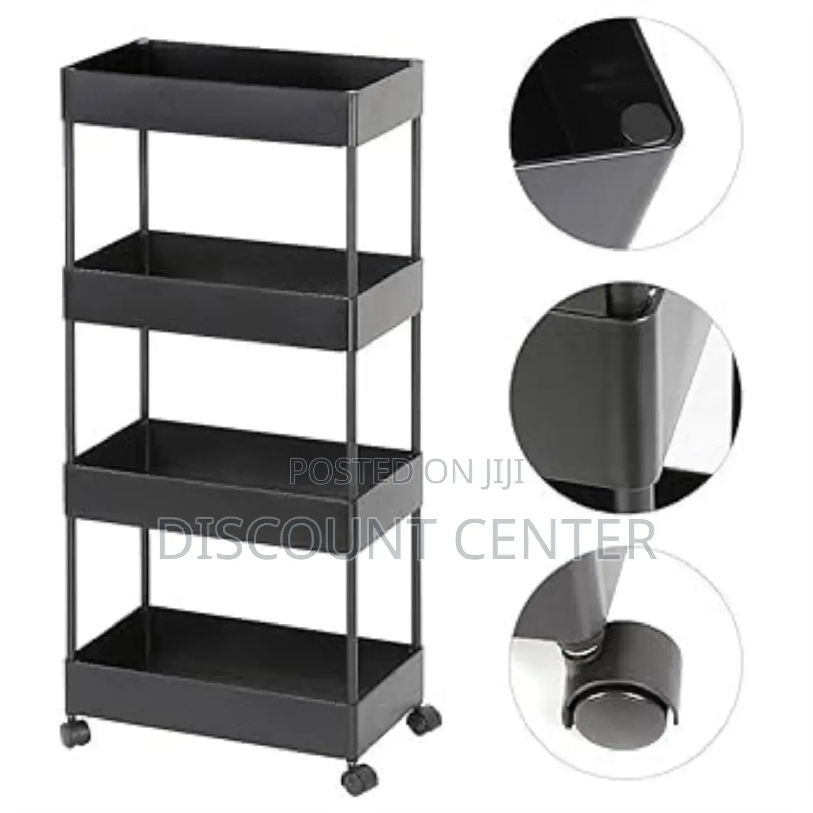 Storage Trolley Shelves 4 Tier
