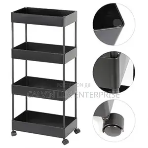 Storage Trolley Shelves 4 Tier