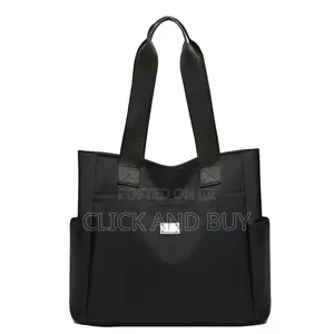 Women Waterproof Nylon Tote Bag With Zip Casual Handbag Shoulder Bag