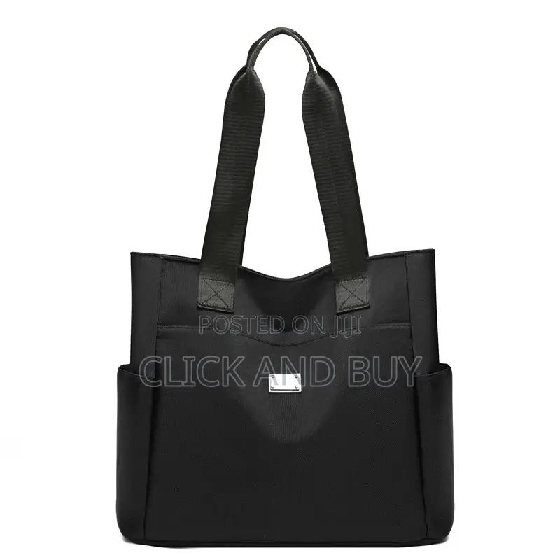 Women Waterproof Nylon Tote Bag With Zip Casual Handbag Shoulder Bag