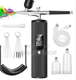 Rechargeable High-Pressure Airbrush Kit With Compressor